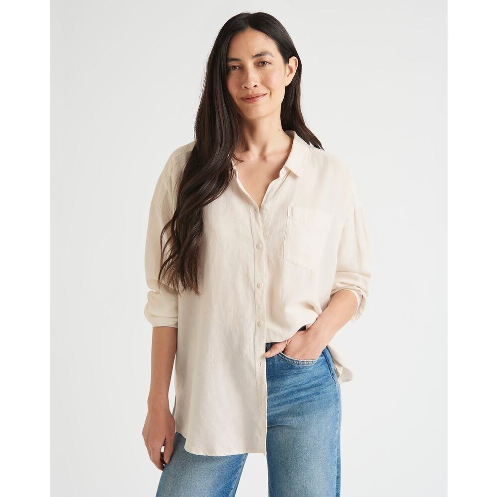 Splendid Bailey Button Down Shirt - M - Moonstone - image 1